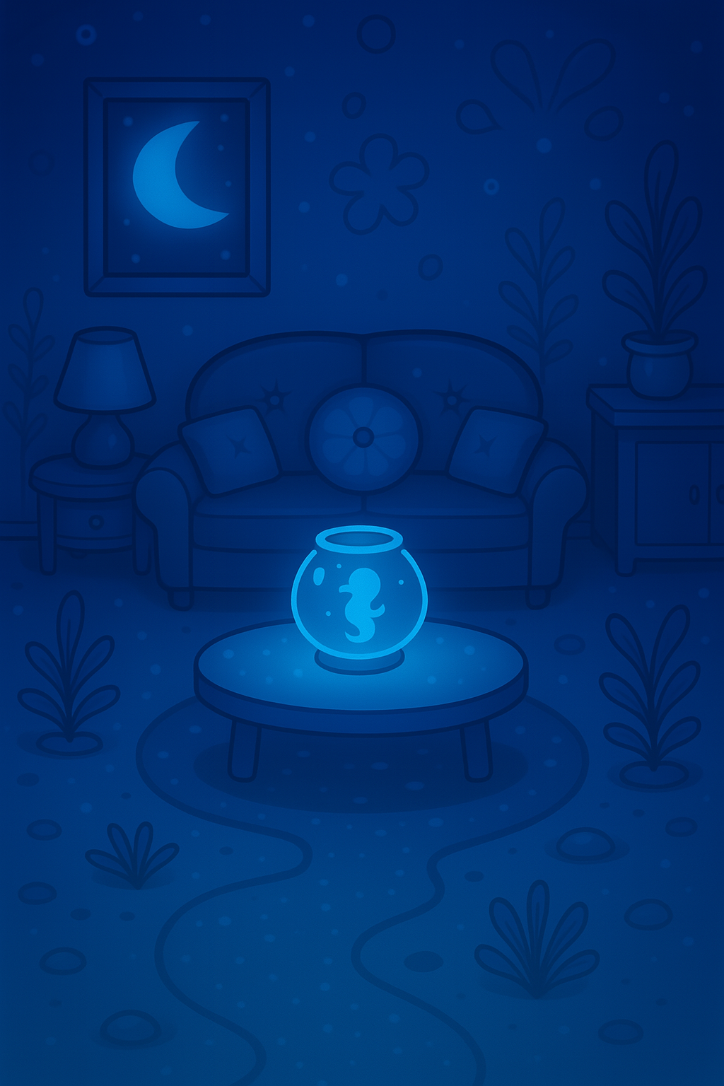 Midnight Fantasy Living Room